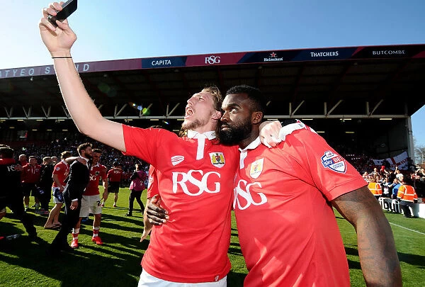 Bristol City Champions: Ayling and Osborne's Exuberant Moment