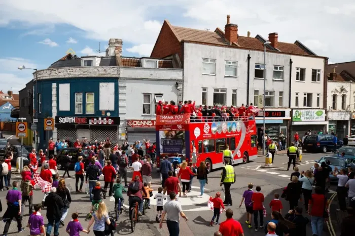 Framed Print : Bristol City: Champions League 1 & Johnstones Paint Trophy Victory Parade - The Championship Promotion Tour Framed Print : Bristol City: Champions League 1 & Johnstones Paint Trophy Victory Parade - The Championship Promotion Tour