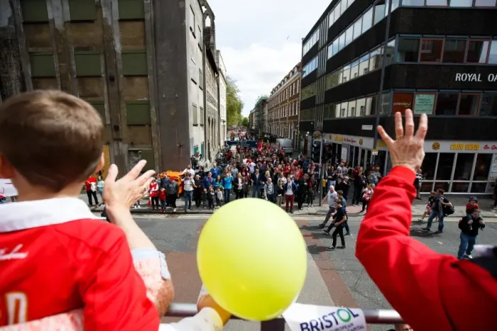 Framed Print : Bristol City: Champions Parade - League 1 and Johnstones Paint Trophy Victory