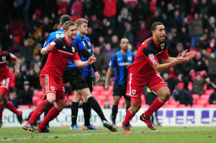 Framed Print : Bristol City Claims Npower Championship Victory: Lewin Nyatanga's Emotional Celebration Framed Print : Bristol City Claims Npower Championship Victory: Lewin Nyatanga's Emotional Celebration
