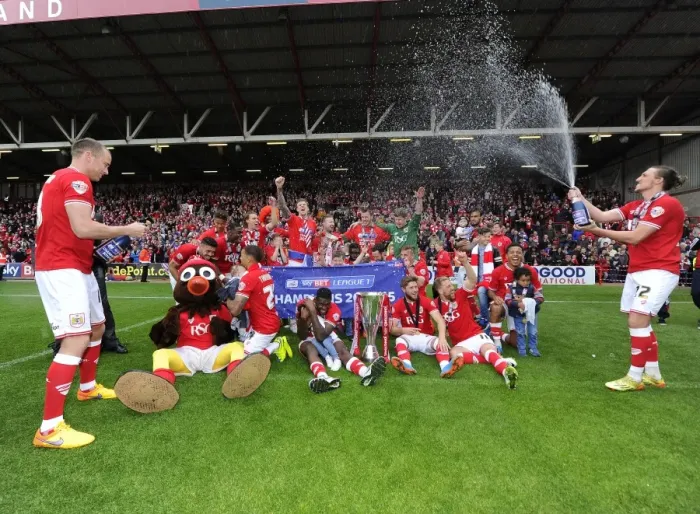 Framed Print : Bristol City Clinches League One Title with Thrilling 8-2 Victory over Walsall