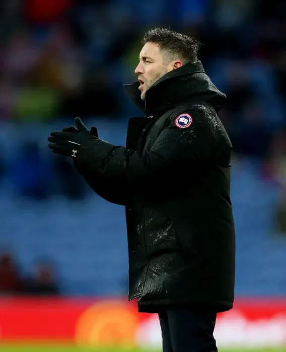 Framed Print : Bristol City Coach Lee Johnson Rallies Team at Turf Moor during Burnley Clash, FA Cup 2017