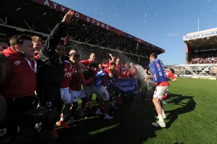 Framed Print : Bristol City Crowned Champions: Aden Flint and Teammates Celebrate with Champagne Framed Print : Bristol City Crowned Champions: Aden Flint and Teammates Celebrate with Champagne