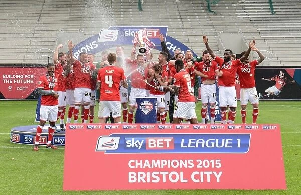 Bristol City Crowned Champions: Lifting the Sky Bet League One Trophy at Ashton Gate
