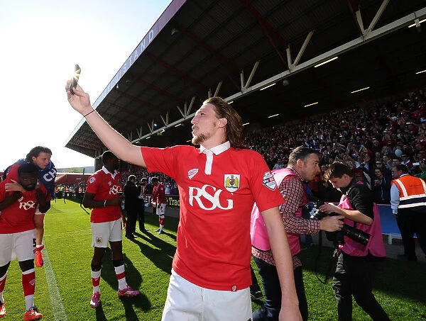Bristol City Crowned Champions: Luke Ayling's Emotional Moment at Ashton Gate (April 18, 2015)