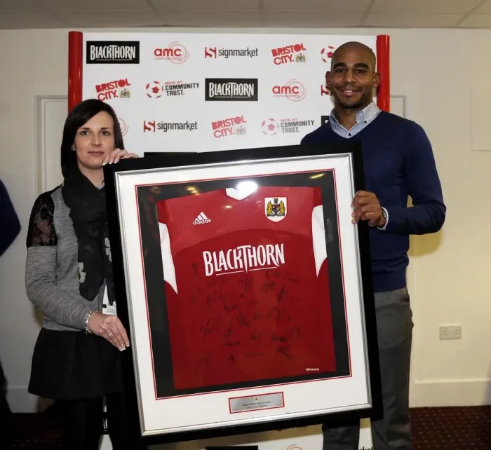Framed Print : Bristol City FA Cup Third Round: Man of the Match Awarded