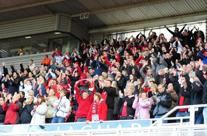 Framed Print : Bristol city Fans