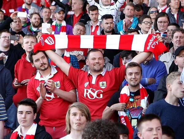Bristol City Fans in Action at Ashton Gate: Bristol City vs Coventry City, Sky Bet League One (April 2015)