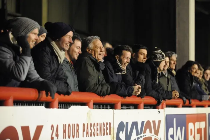 Framed Print : Bristol City Fans in Action at Brentford's Griffin Park, 2014 Framed Print : Bristol City Fans in Action at Brentford's Griffin Park, 2014