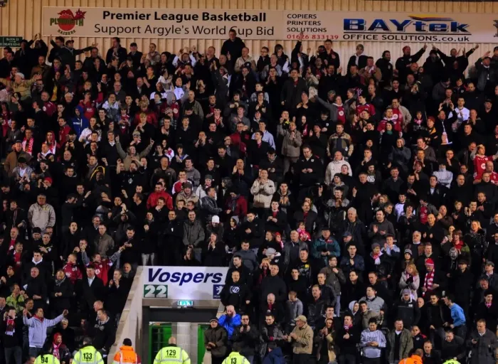 Framed Print : Bristol City Fans in Action: Championship Showdown against Plymouth Argyle (16-03-2010) Framed Print : Bristol City Fans in Action: Championship Showdown against Plymouth Argyle (16-03-2010)