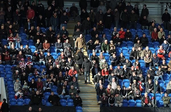 Bristol City Fans in Action at Colchester United vs. Bristol City, Sky Bet League One (22 / 03 / 2014)