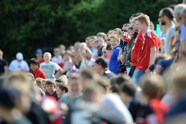 Bristol City Fans in Action at Portishead Town Pre-Season Friendly, July 2014