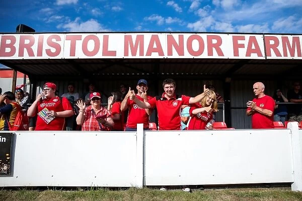 Bristol City Fans in Action: Pre-season Friendly Against Bristol Manor Farm, 2017