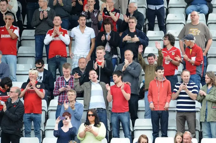 Framed Print : Bristol City Fans in Action at Stevenage's Broadhall Way, 2014 Framed Print : Bristol City Fans in Action at Stevenage's Broadhall Way, 2014