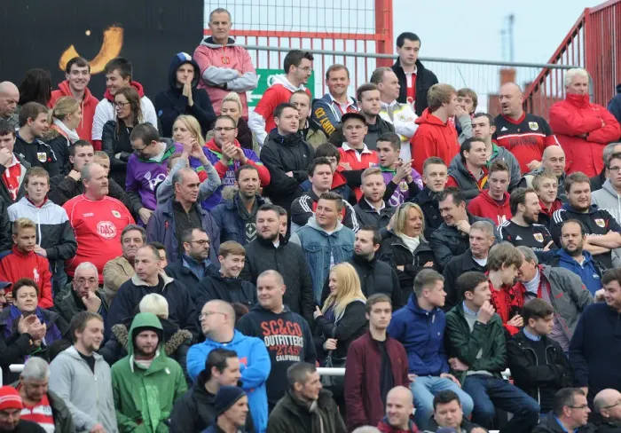 Framed Print : Bristol City Fans in Action at Swindon Town's County Ground, November 2014 Framed Print : Bristol City Fans in Action at Swindon Town's County Ground, November 2014