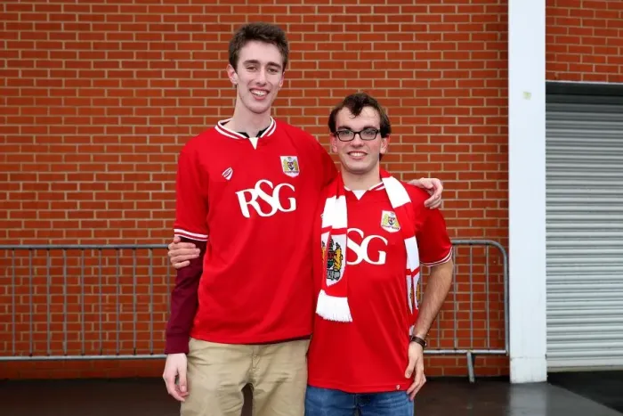 Framed Print : Bristol City Fans Arrive at New York Stadium for Rotherham Match, 2015