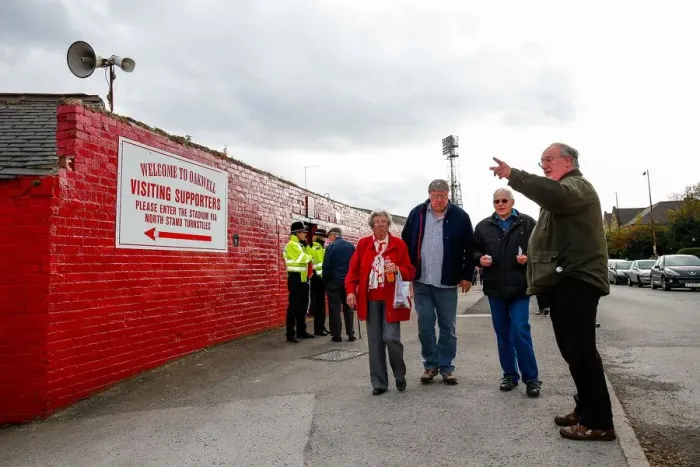 Framed Print : Bristol City Fans Arrive at Oakwell Stadium for Barnsley vs. Bristol City Match, October 2014 Framed Print : Bristol City Fans Arrive at Oakwell Stadium for Barnsley vs. Bristol City Match, October 2014