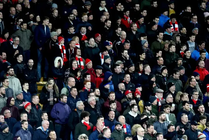 Framed Print : Bristol City Fans at Aston Villa's Villa Park, 2017: A Sea of Passion during Sky Bet Championship Match Framed Print : Bristol City Fans at Aston Villa's Villa Park, 2017: A Sea of Passion during Sky Bet Championship Match
