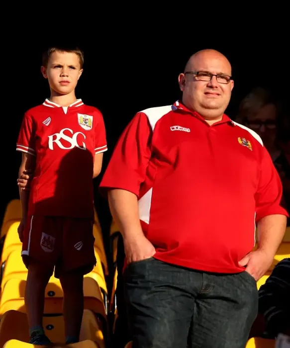 Framed Print : Bristol City Fans at Carrow Road during Norwich City vs. Bristol City Championship Match, August 2016