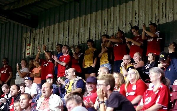 Bristol City Fans Celebrate EFL Cup Victory Over Scunthorpe United