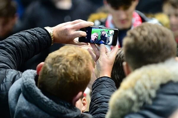 Bristol City Fans Celebrate Matty Taylor's Signing with Selfie at Ashton Gate