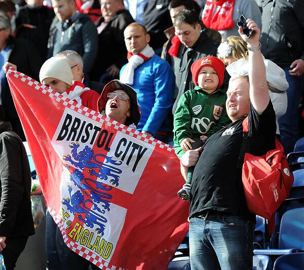Bristol City Fans Celebrate at Preston North End's Deepdale