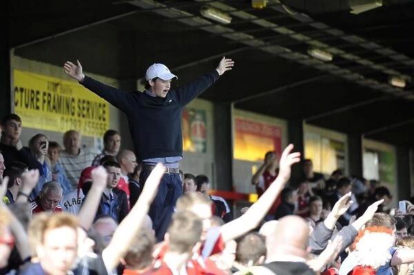 Bristol City Fans Celebrate Rivals Relegation at Crawley Town vs. Bristol City Match, May 2014