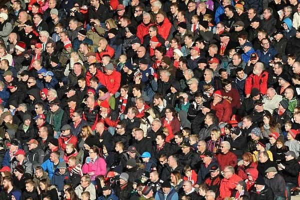 Bristol City Fans Cheering at Ashton Gate during FA Cup Match against AFC Telford United - 07 / 12 / 2014