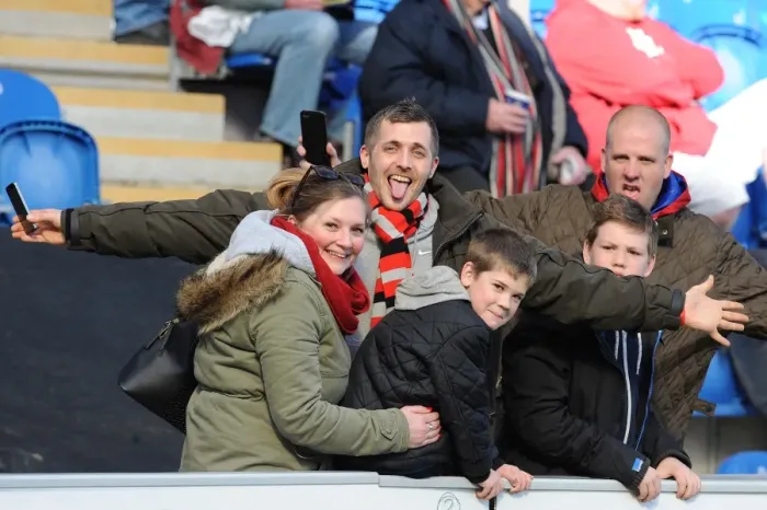 Framed Print : Bristol City Fans Cheering at Colchester United vs. Bristol City, Sky Bet League One (22 / 03 / 2014) Framed Print : Bristol City Fans Cheering at Colchester United vs. Bristol City, Sky Bet League One (22 / 03 / 2014)