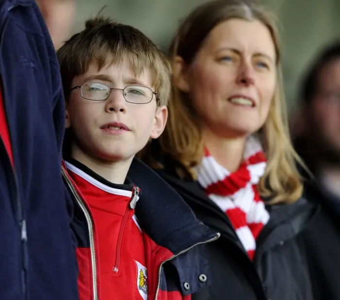 Framed Print : Bristol City Fans Cheering Loudly at Walsall's Banks Stadium, April 2014 Framed Print : Bristol City Fans Cheering Loudly at Walsall's Banks Stadium, April 2014