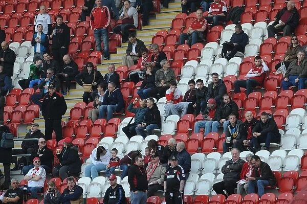 Bristol City Fans Cheering at Rotherham United's New York Stadium (Sky Bet League One)