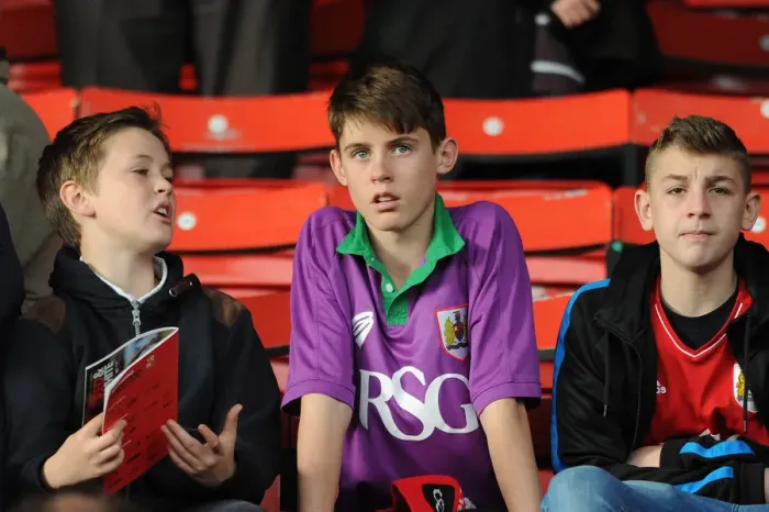 Framed Print : Bristol City Fans Cheering at Swindon Town's County Ground, November 2014 Framed Print : Bristol City Fans Cheering at Swindon Town's County Ground, November 2014