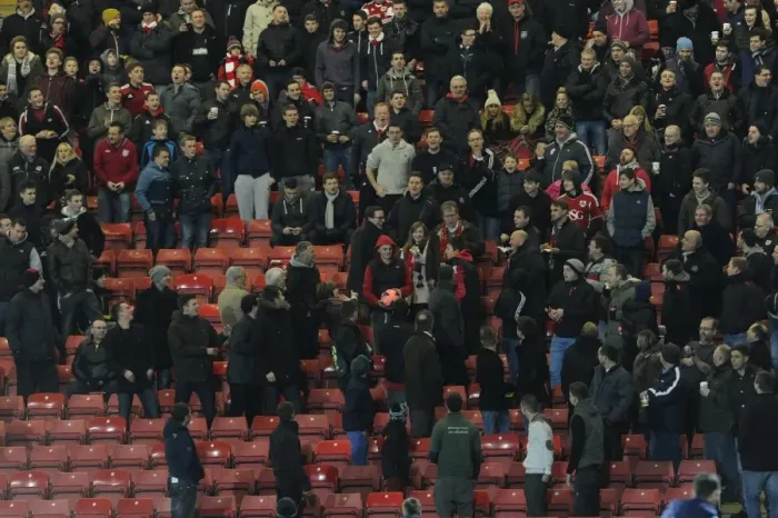 Framed Print : Bristol City Fans Defiantly Holding Possession: FA Cup Replay at Vicarage Road