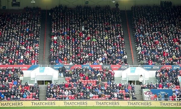 Bristol City Fans in the Dolman Stand, Ashton Gate Stadium, 04-03-2017 (Bristol City vs Burton Albion, Sky Bet Championship)