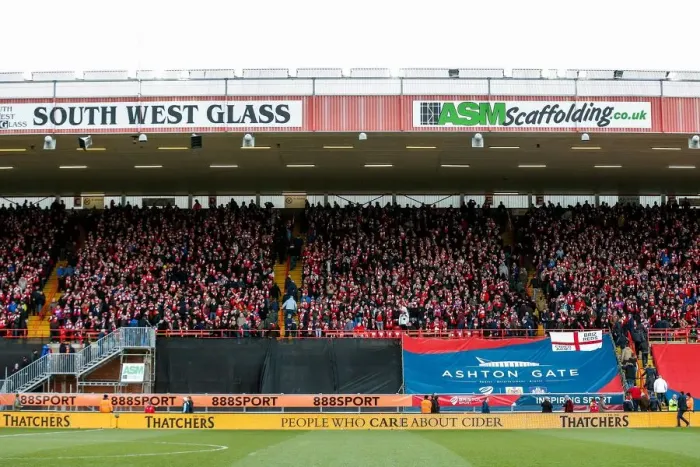 Framed Print : Bristol City Fans Donning Scarves in Anticipation at Ashton Gate Stadium, 2015 Framed Print : Bristol City Fans Donning Scarves in Anticipation at Ashton Gate Stadium, 2015