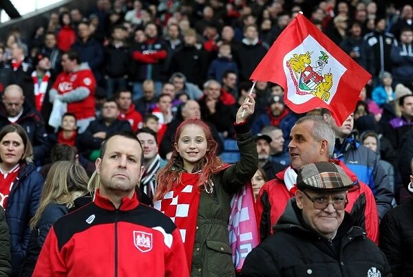 Bristol City Fans Epic Display of Passion at The Hawthorns during FA Cup Third Round Match against West Bromwich Albion, January 2016