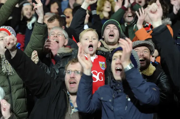 Framed Print : Bristol City Fans Erupt in Celebration as Agard Scores Second Goal Against West Brom in FA Cup Third Round Framed Print : Bristol City Fans Erupt in Celebration as Agard Scores Second Goal Against West Brom in FA Cup Third Round