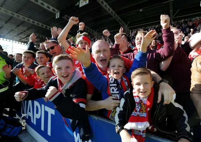 Framed Print : Bristol City Fans Exuberance at Proact Stadium during Chesterfield vs. Bristol City Match, League One 2015 Framed Print : Bristol City Fans Exuberance at Proact Stadium during Chesterfield vs. Bristol City Match, League One 2015
