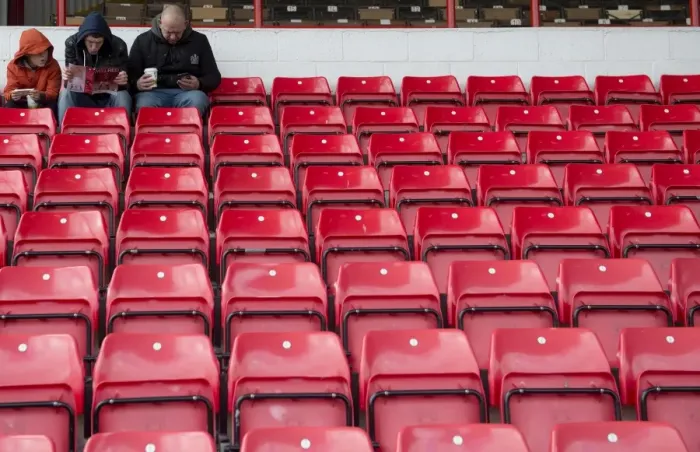 Framed Print : Bristol City Fans Filling Up Ashton Gate Early Ahead of FA Cup Match vs AFC Telford United