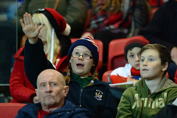 Bristol City Fans in Full Force at Ashton Gate during Sky Bet Championship Match against Brentford
