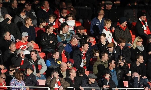 Bristol City Fans in Full Force at Broadfield Stadium, Sky Bet League One Match, March 2015