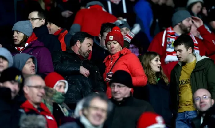 Framed Print : Bristol City Fans in Full Force at Championship Match against Derby County, November 2017 Framed Print : Bristol City Fans in Full Force at Championship Match against Derby County, November 2017