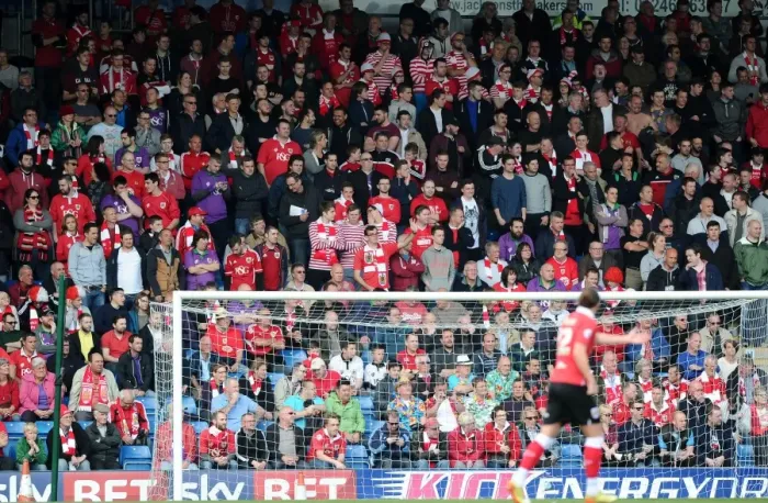 Framed Print : Bristol City Fans in Full Force at Chesterfield's Proact Stadium, Sky Bet League One, 2015 Framed Print : Bristol City Fans in Full Force at Chesterfield's Proact Stadium, Sky Bet League One, 2015