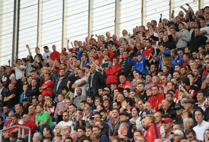 Framed Print : Bristol City Fans in Full Force at Coventry City's Ricoh Arena during Sky Bet League One Match, October 2014 Framed Print : Bristol City Fans in Full Force at Coventry City's Ricoh Arena during Sky Bet League One Match, October 2014
