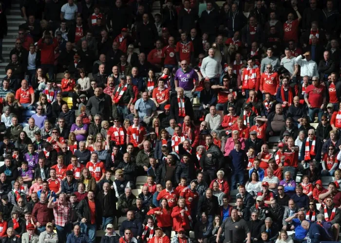 Framed Print : Bristol City Fans in Full Force at Deepdale: Sky Bet League One Match vs. Preston North End, April 2015 Framed Print : Bristol City Fans in Full Force at Deepdale: Sky Bet League One Match vs. Preston North End, April 2015