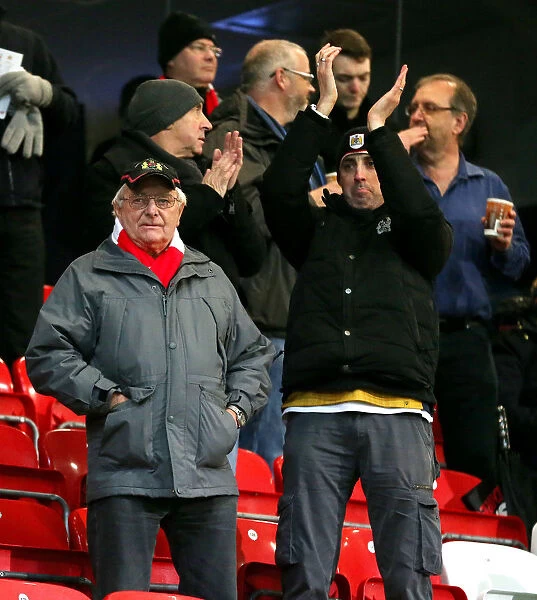 Bristol City Fans in Full Force: Emirates FA Cup Third Round Replay at Highbury Stadium