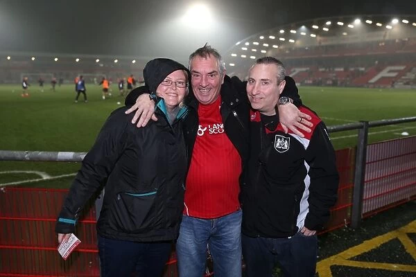 Bristol City Fans in Full Force at Fleetwood Town's Highbury Stadium - Emirates FA Cup Third Round Replay