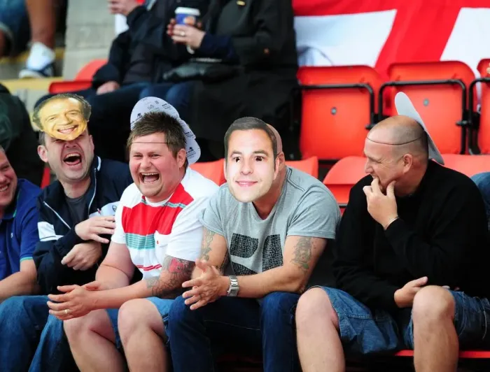 Framed Print : Bristol City Fans in Full Force at McDiarmid Park, July 2012