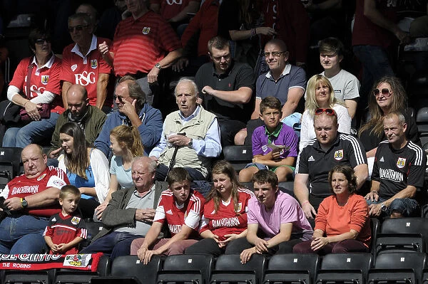 Bristol City Fans in Full Force at Notts County's Meadow Lane, Sky Bet League One (31 / 08 / 2014)