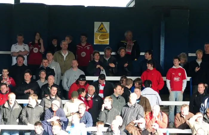 Framed Print : Bristol City Fans in Full Force at Peterborough Championship Match, 2010 Framed Print : Bristol City Fans in Full Force at Peterborough Championship Match, 2010